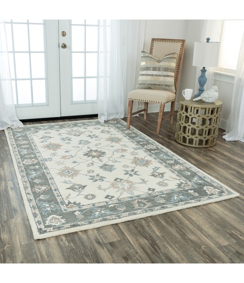 Rizzy Essence Area Rug ESS101 5' x 7'6" Ivory/Gray