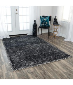Rizzy Home Etchings ETC101 Black / White Area Rug 5 ft. X 7 ft. 6 in. Rectangle