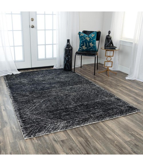 Rizzy Etchings Area Rug ETC101 5' X 7'6" Black