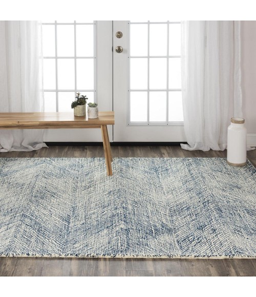 Rizzy Etchings Area Rug ETC102 5' X 7'6" Navy