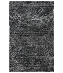 Rizzy Home Etchings ETC101 Black / White Area Rug 5 ft. X 7 ft. 6 in. Rectangle