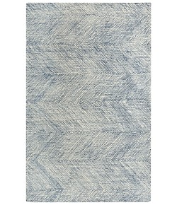 Rizzy Home Etchings ETC102 Ivory / Navy Area Rug 5 ft. X 7 ft. 6 in. Rectangle