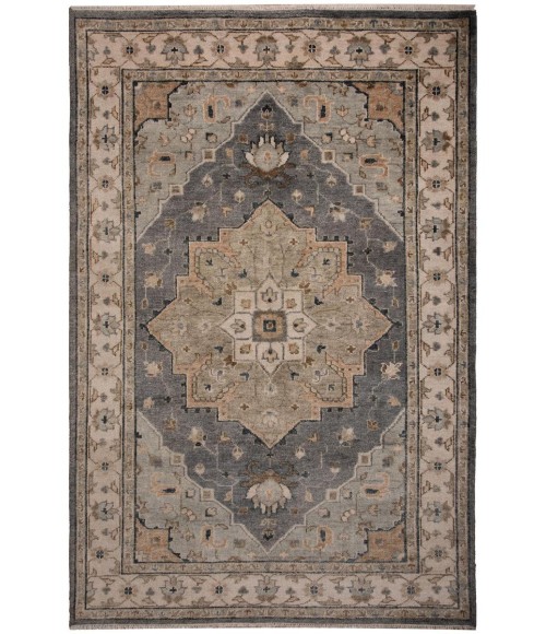 Rizzy Home Hallmark Gray HAL231 8 ft. X 10 ft. Rectangle Rug