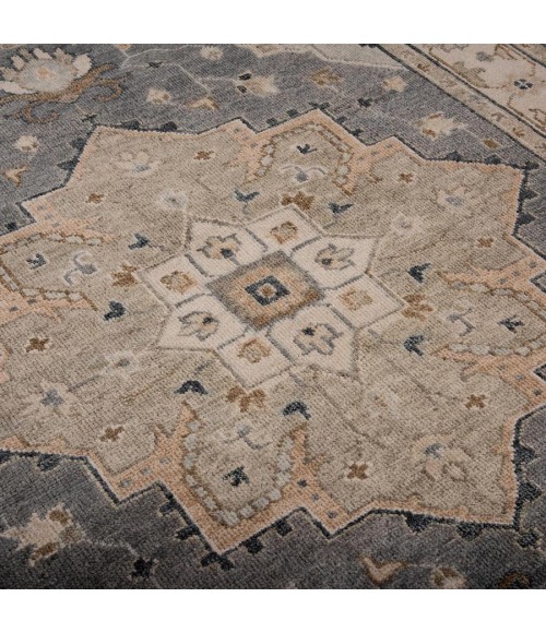 Rizzy Home Hallmark Gray HAL231 8 ft. X 10 ft. Rectangle Rug
