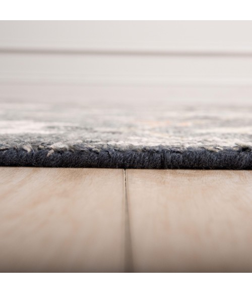 Rizzy Home Hallmark Charcoal HAL238 8 ft. X 10 ft. Rectangle Rug