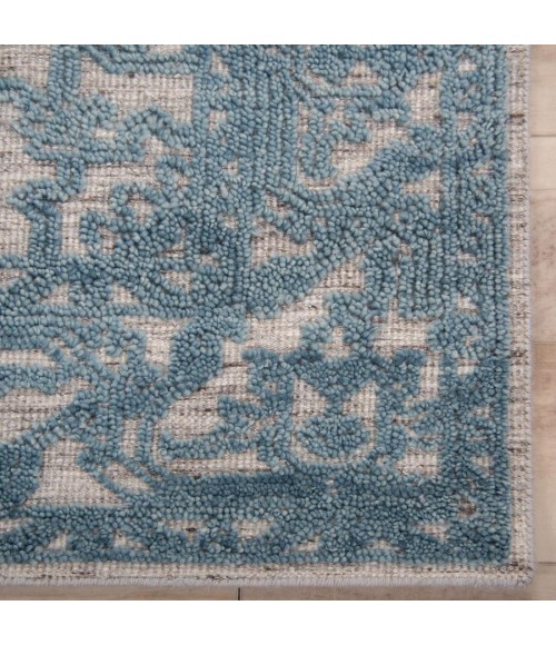 Rizzy Home Hilton Blue HTN717 8 ft. X 10 ft. Rectangle Rug