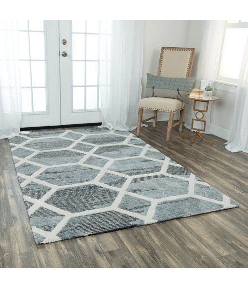 Rizzy Haven Area Rug HVN102 5' x 7'6" Gray