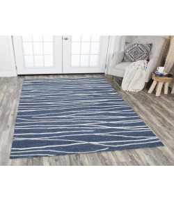 Rizzy Home Idyllic ID970A Navy / Gray Area Rug 5 ft. X 8 ft. Rectangle