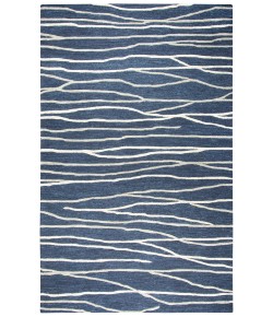 Rizzy Home Idyllic ID970A Navy / Gray Area Rug 9 ft. X 12 ft. Rectangle