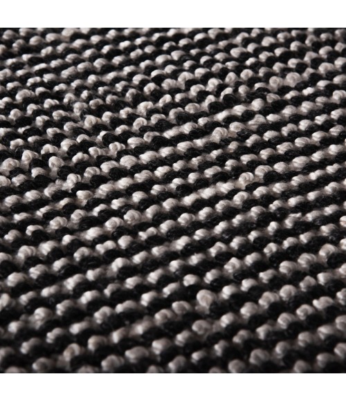 Rizzy Home Infinity Black/Gray INF680 7 ft. 9 in. X 9 ft. 9 in. Rectangle Rug