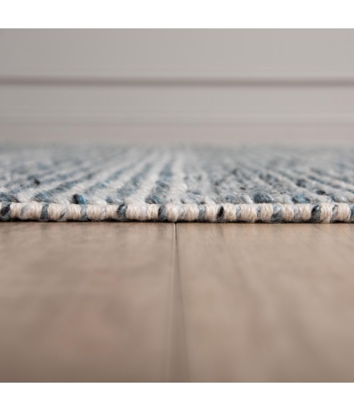 Rizzy Home Infinity Ivory/Lt.Blue INF681 7 ft. 9 in. X 9 ft. 9 in. Rectangle Rug