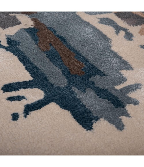 Rizzy Home Kinetic Blue KIN532 5 ft. X 8 ft. Rectangle Rug