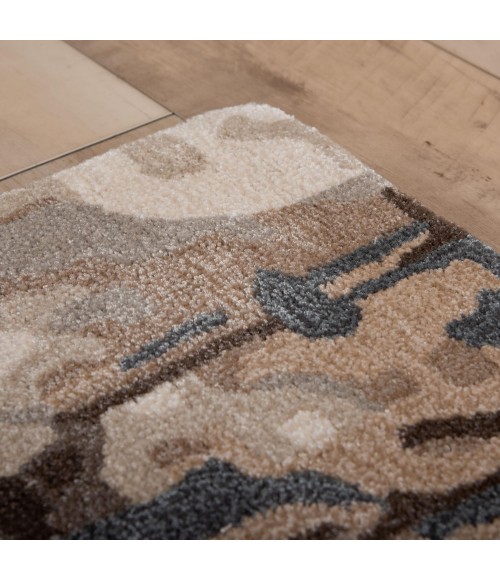 Rizzy Home Kinetic Tan KIN533 7 ft. 9 in. X 9 ft. 9 in. Rectangle Rug