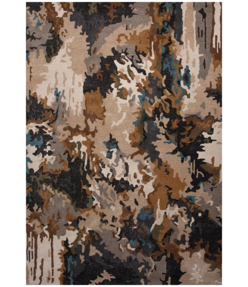 Rizzy Home Kinetic Tan/Multi KIN534 5 ft. X 8 ft. Rectangle Rug