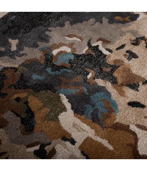 Rizzy Home Kinetic Tan/Multi KIN534 5 ft. X 8 ft. Rectangle Rug