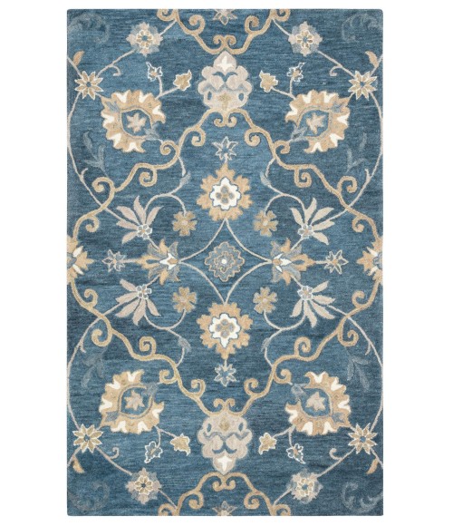 Rizzy Leone Area Rug LO9985 10' Round Blue