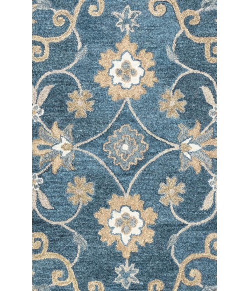 Rizzy Leone Area Rug LO9985 10' Round Blue