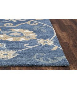 Rizzy Home Leone LO9985 Blue Area Rug 10 ft. Round