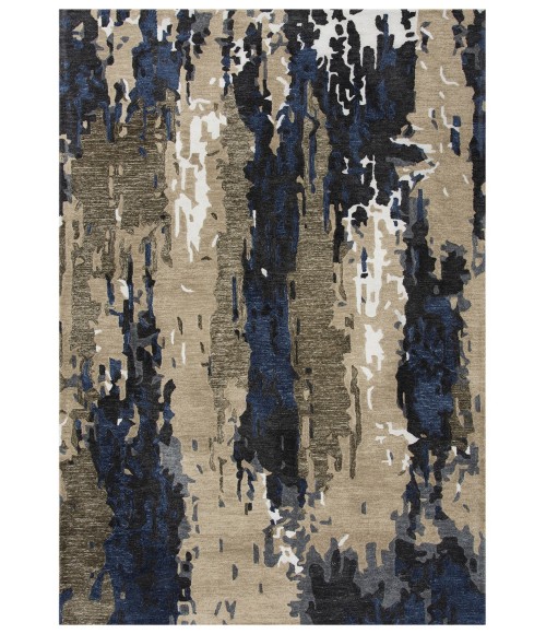 Rizzy Metro Area Rug MET101 7'6" x 9'6" Beige/Blue
