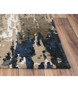 Rizzy Home Metro MET101 Beige / Blue Area Rug 7 ft. 6 in. X 9 ft. 6 in. Rectangle