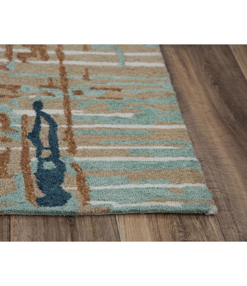 Rizzy Metro Area Rug MET102 7'6" x 9'6" Gray/Multi