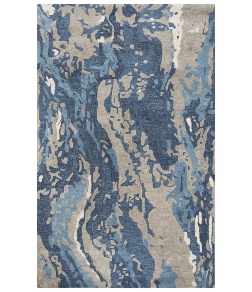 Rizzy Mod Area Rug MO867A 5' x 8' Blue