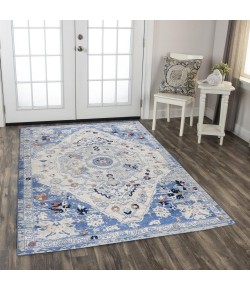 Rizzy Home Marquise MRQ848 Blue Area Rug 8 ft. 0 in. X 9 ft. 6 in. Rectangle