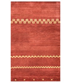 Rizzy Home Mojave rust MV3160 5 ft. X 8 ft. Rectangle Rug