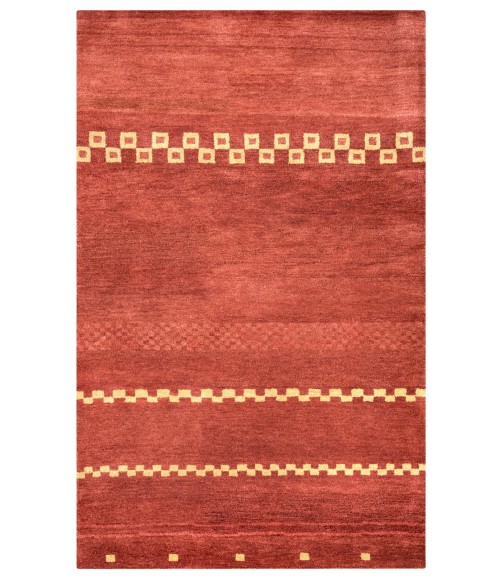 Rizzy Home Mojave rust MV3160 5 ft. X 8 ft. Rectangle Rug