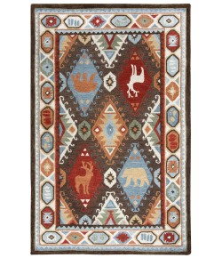 Rizzy Home Northwoods NWD102 Brown Area Rug 5 ft. X 8 ft. Rectangle
