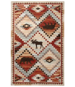 Rizzy Home Northwoods NWD103 Red Area Rug 8 ft. X 10 ft. Rectangle