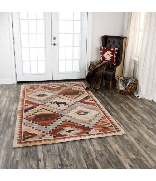 Rizzy Northwoods Area Rug NWD103 8' x 10' Red