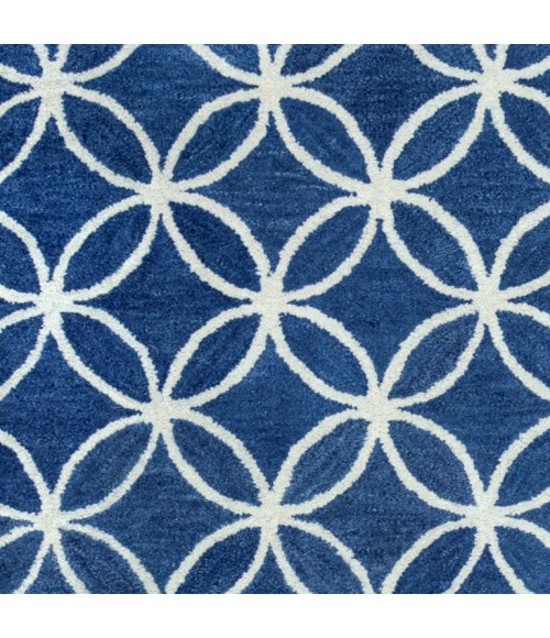 Opus Area Rug Rizzy Opus Area Rug OP8120 10' Round Blue
