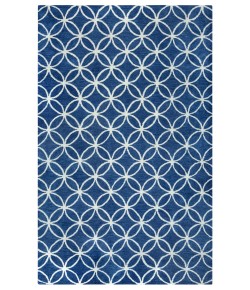 Rizzy Home Opus OP8120 Blue / Ivory Area Rug 10 ft. Round