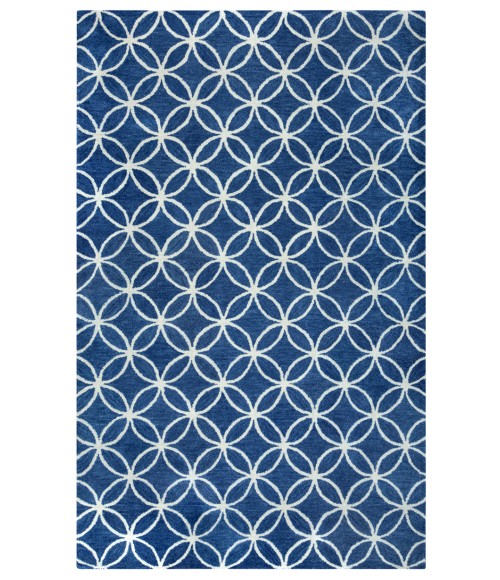 Opus Area Rug Rizzy Opus Area Rug OP8120 10' Round Blue