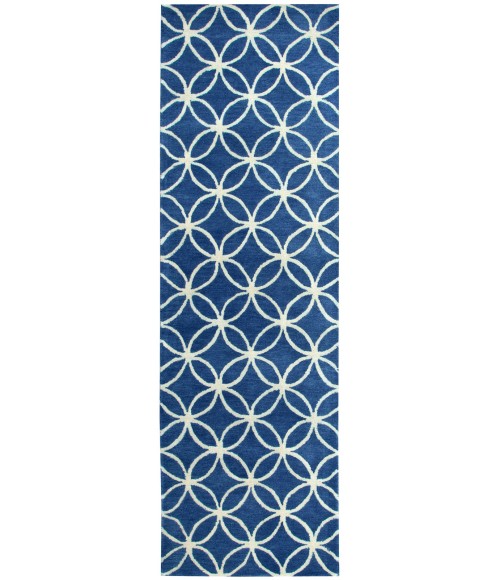 Opus Area Rug Rizzy Opus Area Rug OP8120 10' Round Blue