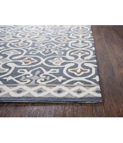 Rizzy Home Opulent OU574A Gray / Natural Area Rug 2 ft. 6 in. X 8 ft. Rectangle