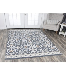 Rizzy Home Opulent OU574A Gray / Natural Area Rug 9 ft. X 12 ft. Rectangle