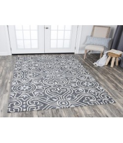 Rizzy Home Opulent OU957A Gray / Light Gray Area Rug 9 ft. X 12 ft. Rectangle