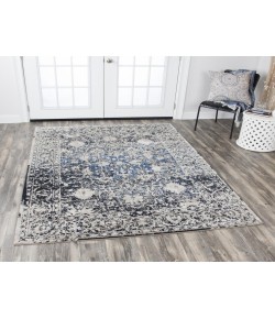 Rizzy Home Panache PN6956 Light Taupe / Blue Area Rug 3 ft. 3 in. X 5 ft. 3 in. Rectangle
