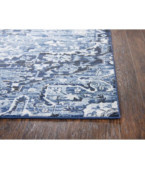Panache Area Rug Rizzy Panache Area Rug PN6962 6'7" x 9'6" Light Blue