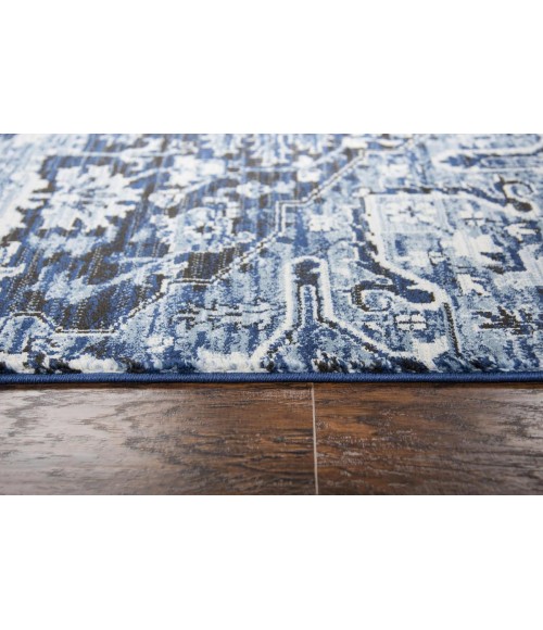 Panache Area Rug Rizzy Panache Area Rug PN6962 6'7" x 9'6" Light Blue