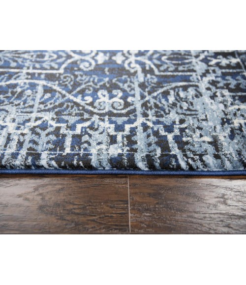 Panache Area Rug Rizzy Panache Area Rug PN6964 5'3" x 7'6" Dark Blue