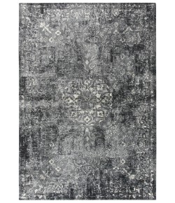 Rizzy Home Panache PN6971 Gray / Black Area Rug 5 ft. 3 in. X 7 ft. 6 in. Rectangle