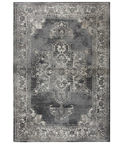 Rizzy Home Panache PN6972 Gray / Black Area Rug 6 ft. 7 in. X 9 ft. 6 in. Rectangle