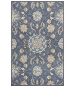 Rizzy Home Resonant RS912A Dark Gray / Blue Gray Area Rug 9 ft. X 12 ft. Rectangle