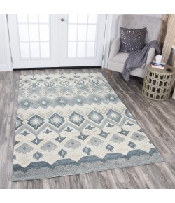 Rizzy Home Resonant RS919A Gray / Natural Area Rug 9 ft. X 12 ft. Rectangle
