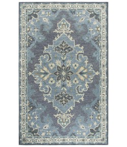 Rizzy Home Resonant RS932A Dark Gray / Blue Gray Area Rug 9 ft. X 12 ft. Rectangle