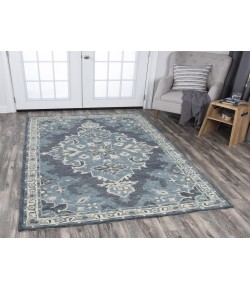 Rizzy Home Resonant RS932A Dark Gray / Blue Gray Area Rug 9 ft. X 12 ft. Rectangle