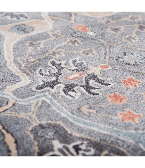 Rizzy Home Sapphire Gray SAH445 5 ft. X 8 ft. Rectangle Rug
